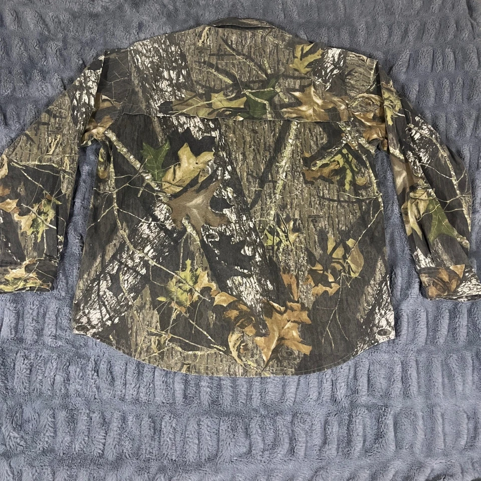 FieldStaff by Mossy Oak Camo Long Sleeve Button Up Shirt L/G Hunting Outdoor - Image 3 of 4