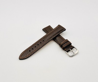 Uhrenarmband 20 mm Dunkelbraun Leder RIOS  COLORADO  Büffelleder,Made in Germany