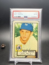1952 Topps #175 Billy Martin RC PSA 4