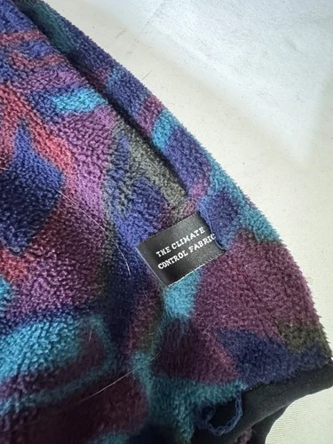 Vintage MERKLEY HEADGEAR Blue Aztec Print Fleece Sherpa Sweater Pullover Sz XL image 7
