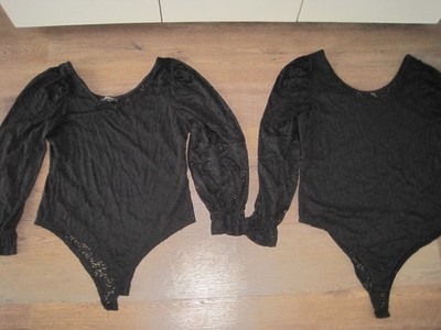 *NEUWERTIG* 2 x Primark Damenbody Gr. XL /42 Sexy Spitze Puffärmelchen