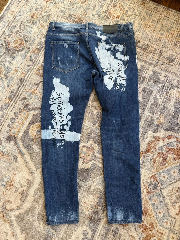 Pantalones de mezclilla para hombre Dsquared2 desgastados talla 42 Foto 3 de 4