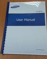 SAMSUNG GALAXY S3 mini i8190 PRINTED USER MANUAL GUIDE INSTRUCTIONS 120 PAGES