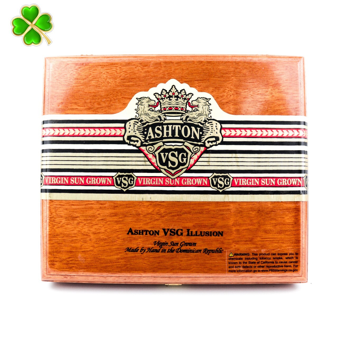 Ashton VSG Illusion Empty Wood Cigar Box 8.5" x 7.25" x 2"