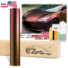 【Chameleon】 Purple Gold Matte Color Change Sticker Decal Car Vinyl Wrap Sheet