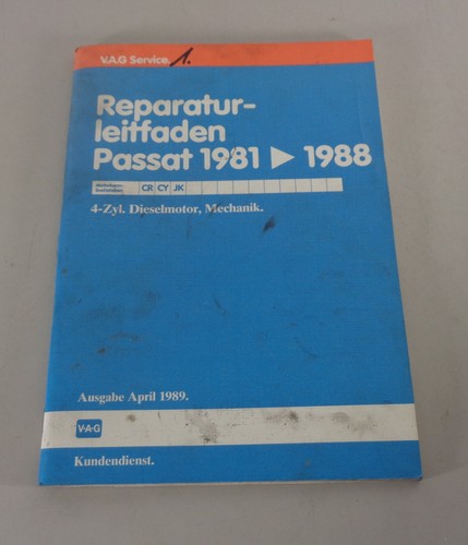 Manual de Taller / Guía de Reparación VW Passat B2 4 Cil. Motor Diesel ' 81-88