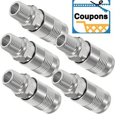 1/2" NPT S-1816 Male Air Couplers G Style 5 Packs for Air Shop Use Only 250° F
