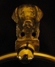 BERNESE MOUNTAIN DOG Bronze Towel Ring!