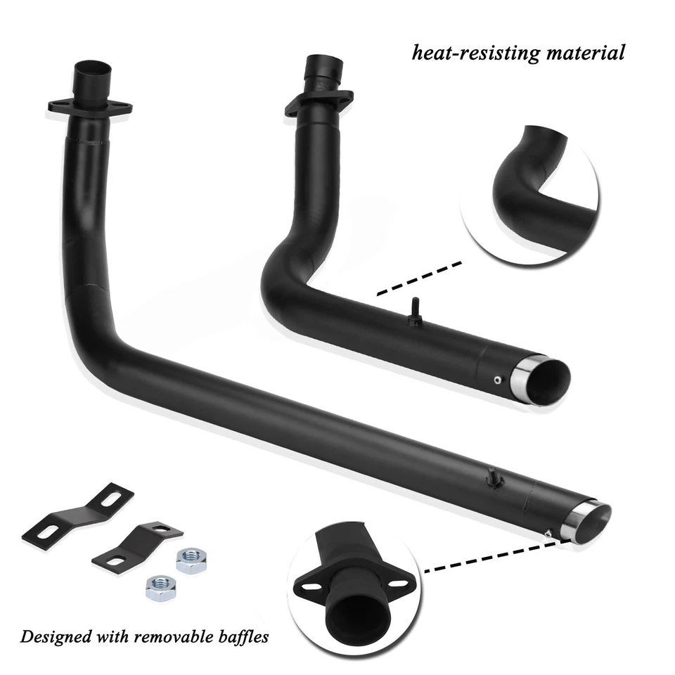 Shortshots Staggered Exhaust Pipes System For Honda Shadow Aero 750 Phantom 750 - Image 4 of 4