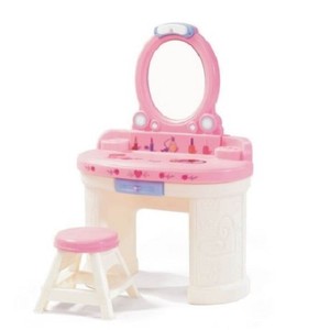 kiddie play pretend play kids vanity table and chair beauty play set