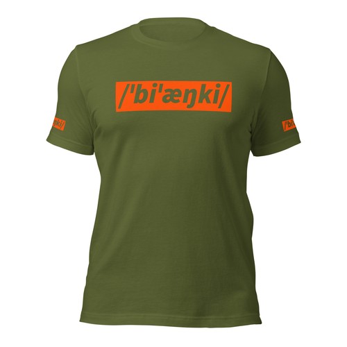 Bianchi Bicycle T-Shirt, Cycling Tee, Funny Cyclists Top, Phonetic Spelling - Picture 9 of 13
