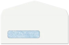 Wesco 8 5/8 (3 5/8 x 8 5/8) 24# Window Envelopes with Inside Security Tint - 500