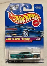 1997 Hot Wheels #698 Low 'N Cool Series #2of4 '59 IMPALA Green w/Gold Spokes NEW