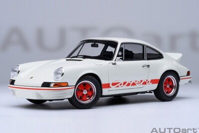 AUTOart 78030 PORSCHE 911 CARRERA 2.7 RS (GRAND PRIX WHITE/RED STRIPES) 1/18