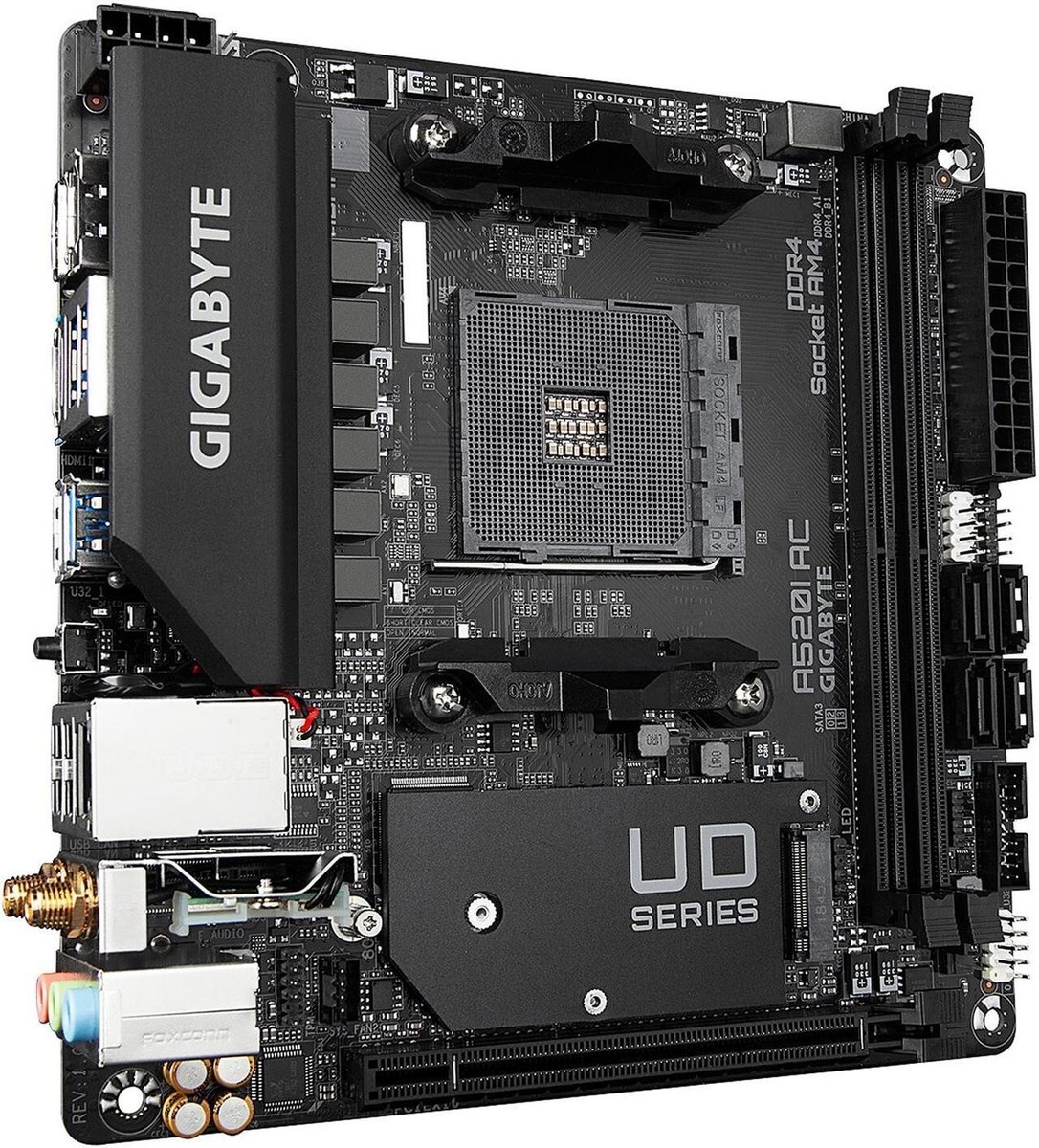 AM4 Mini-ITX A520I AC 動作確認済 GIGABYTE A520I AC, Socket AM4, AMD Motherboard for sale
