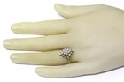 14k white gold 1.02ct SI1 H diamond cluster womens ring 5.1g estate vintage 7.25 — photo 9