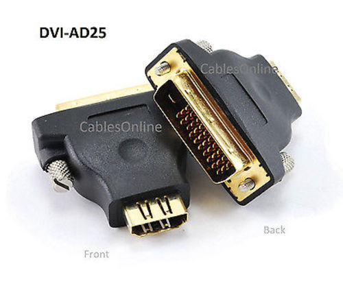 M1-D (P&D) Male to HDMI Female Video Projector Adapter, CablesOnline DVI-AD25 - Afbeelding 1 van 4