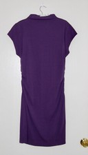 NWT Michael Kors Women's Dark Iris Purple Admiral Funnel Neck Bodycon Dress XL