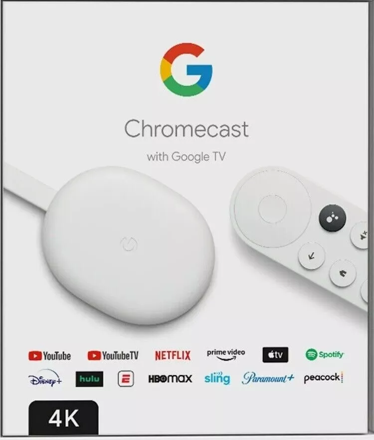 Google Chromecast con Google TV - Lettore multimediale streaming in 4K HDR  - nev