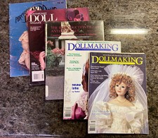 LOT DOLL Magazines Doll Making and Reproductions Porcelain Draped dolls