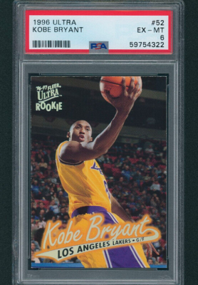 その他 1996 Ultra Kobe Bryant #52 1996 Fleer Ultra Kobe Bryant Rookie Card #52 SGC 8.5 - Hall