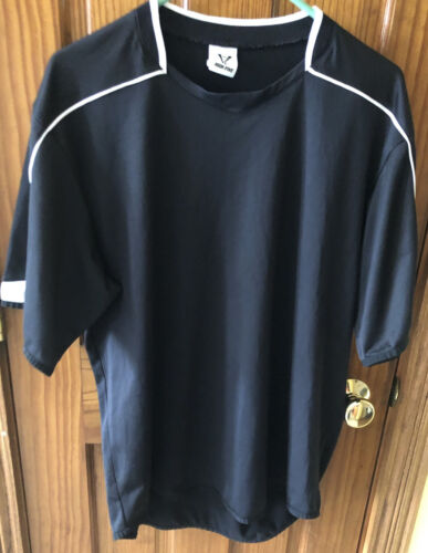 High Five Unisex 100% Polyester Black w/White Accents Jersey T-Shirt - Long Tail