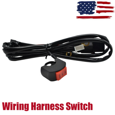 LED Headlight Wiring Harness Switch For Honda CRF CRF230F CRF250L Yamaha YZ125