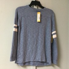 Rumi + Ryder Size Large Blue Boy's The Cozy Football Varsity Tee NWT