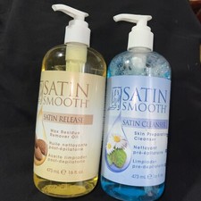 Satin Smooth Satin Cleanser Skin Preparation Cleanser, 16 oz Made in USA
