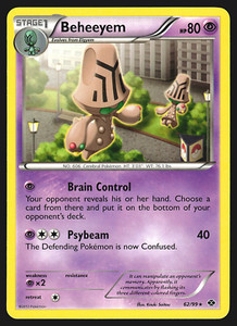 Beheeyem 62/99 Next Destinies Rare Pokemon Card