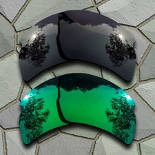 Jade Green Grey Black Polarized Lenses Replacement for-Oakley Flak 2.0 OO9295