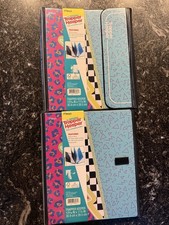 New Mead Original Trapper Keeper Retro Binder Portfolio Folder Geometric Shapes
