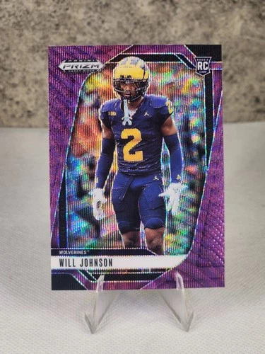 2025 Panini Prizm Draft Picks - Will Johnson #60 Purple Wave Prizm (RC)