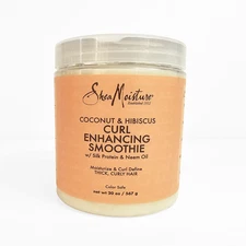 SheaMoisture Curl Enhancing Smoothie Hair Cream for Thick Curly Hair 20 oz