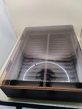 Vintage Cassette Tape Case Holds 30 Tapes Dust Cover