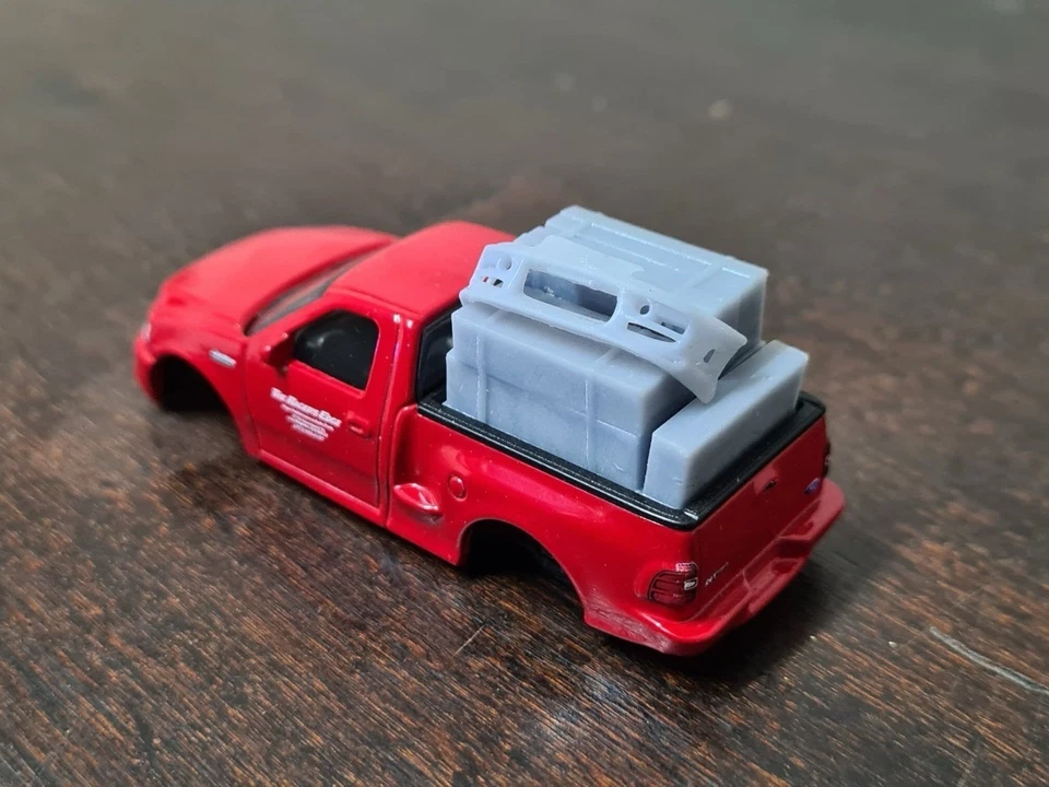 1/64 Fast Furious Hot Wheels Ford Lightning accessory boxes supra 3D print model - Image 2 of 2