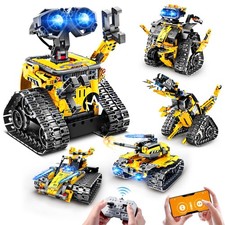 Robot Building Toys for Kids - 5 in 1 Remote  APP Controlled Building Set  ...