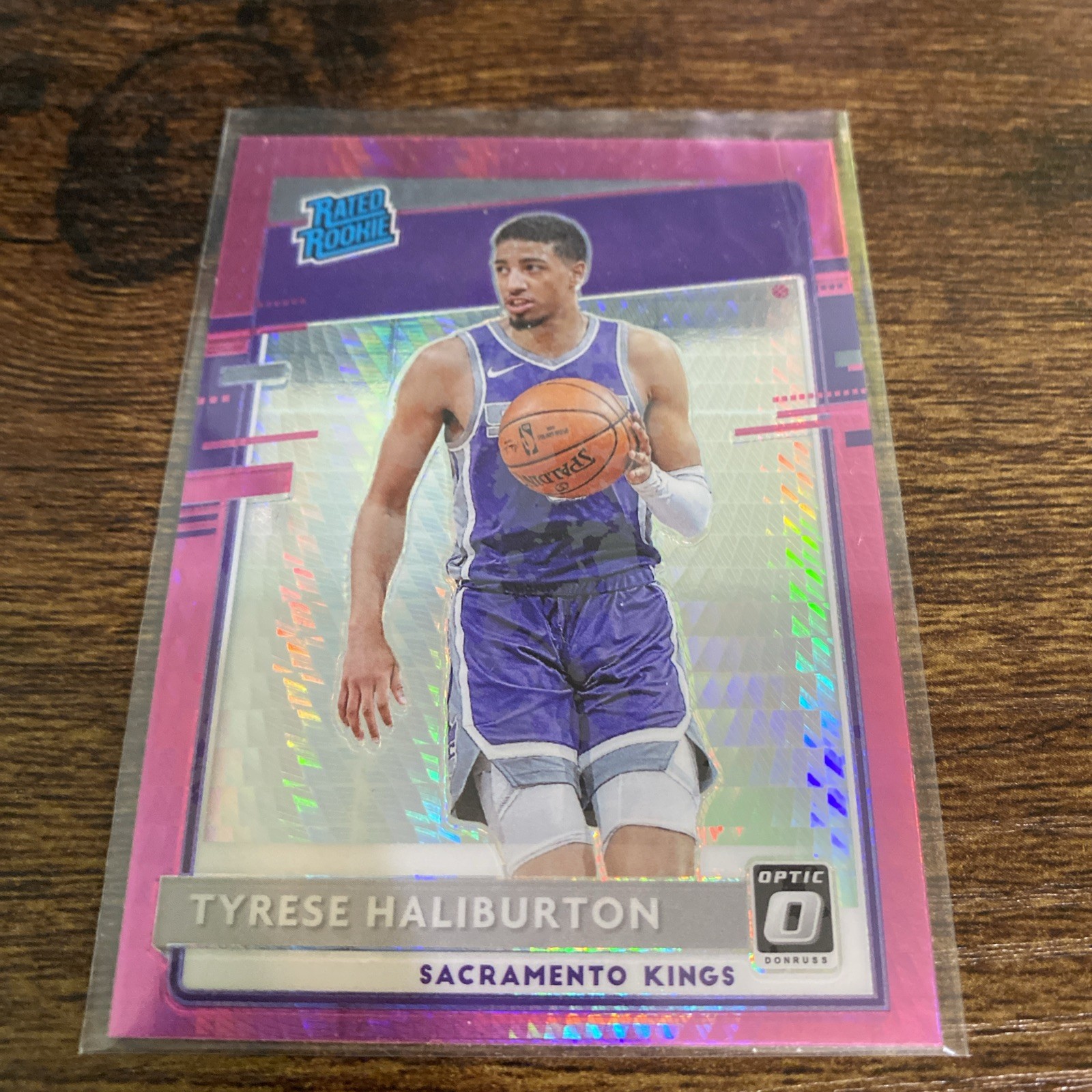 2020-21 Panini Donruss Optic Rated Rookie Tyrese Haliburton #162 Pink Hyper (RC)