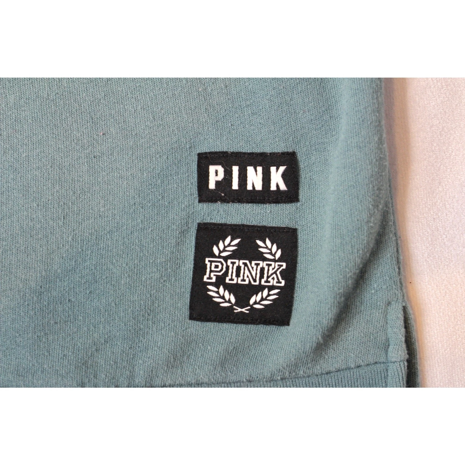 UNDERCOVER Felpa con cappuccio Victorias secret ROSA blu full zip donna piccola y2k anni 2000