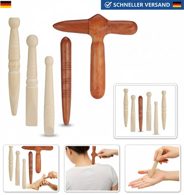 5 Stücke Massage Holz, Triggerpunkt Massagegerät, Triggerpunkt Drücker, Fuß Hand