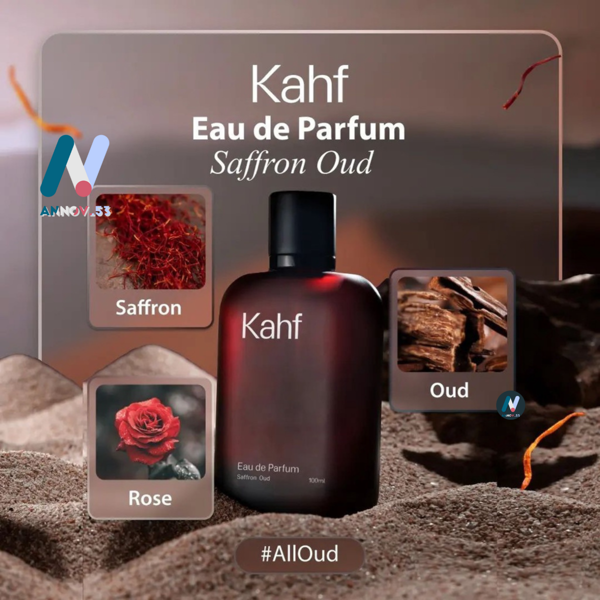 KAHF Saffron Men Perfume Sweet Light Fresh Energizing Aromas Long