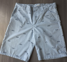 Cat  Jack Summer Beach Boys Blue Shorts Shark Print Size 16