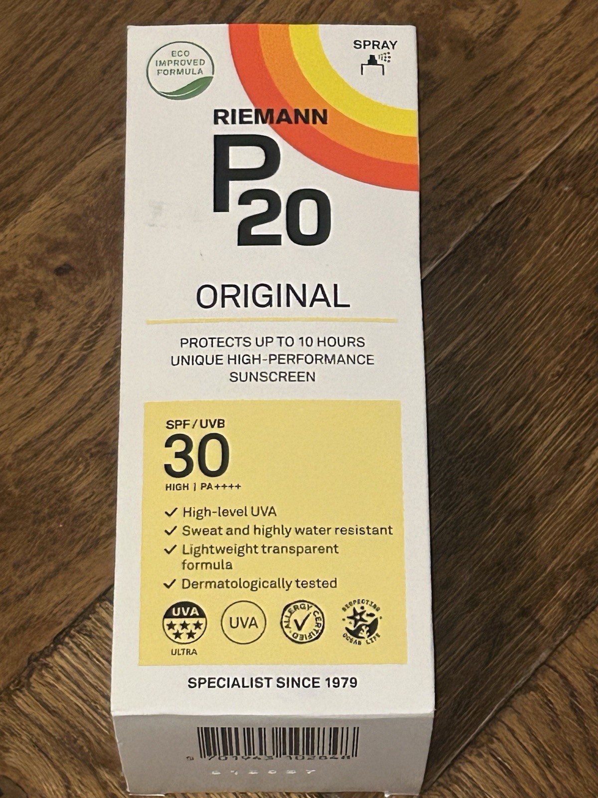 RIEMANN P20 Original SPF30 Spray, Advanced Sunscreen Triple Protection, 200ml