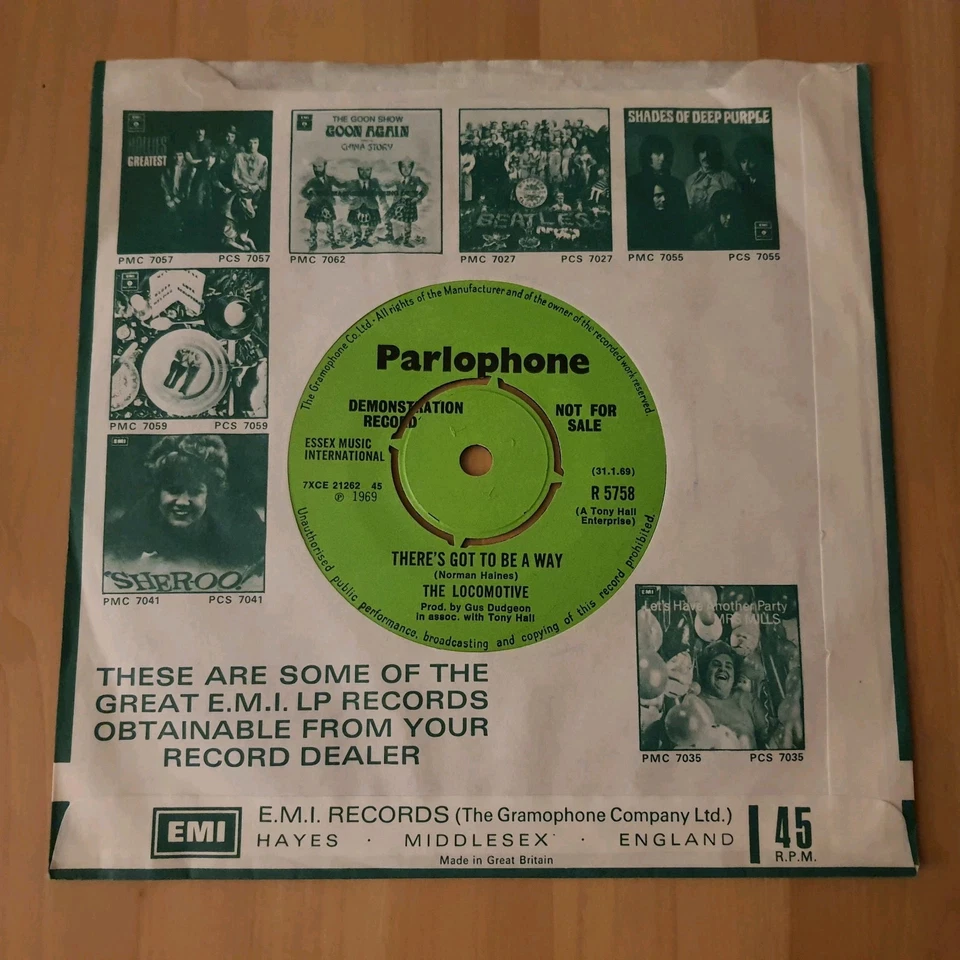 THE LOCOMOTIVE - Mr. Armageddan UK PSYCH PROMO 7" 1969 PARLOPHONE DEMO TRAFFIC - Image 2 of 2