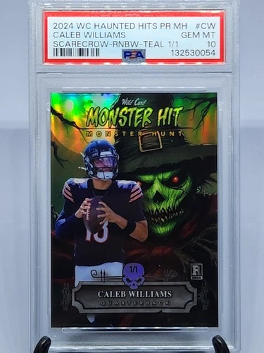 2024 WC Haunted Hits Monster Hunt Scarecrow - Caleb Williams - PSA 10 - 1/1 - RC