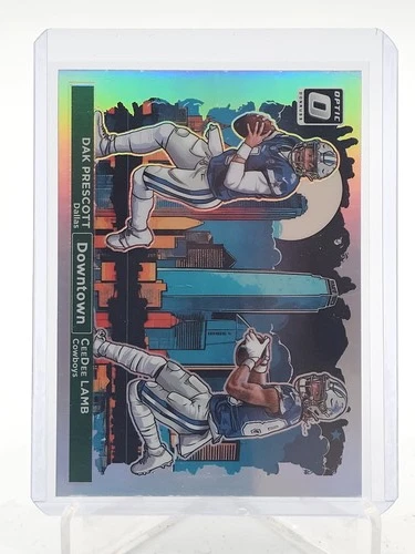 DAK PRESCOTT CEEDEE LAMB 2024 DONRUSS OPTIC DOWNTOWN SP HOLO PRIZM #1 Q0173