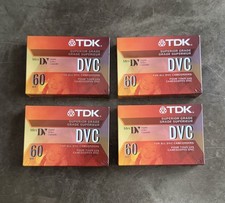 TDK DVC 60 Mini DV Digital Video Cassette Tapes Superior Grade Lot of 4-Sealed