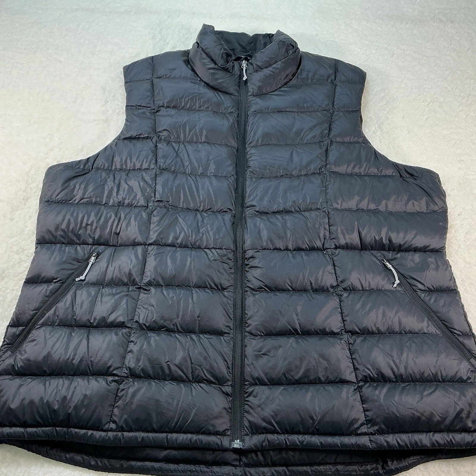 REI CO-OP Down Puffer Vest Black 650 Fill Quilted Full-Zip Mens Size 3XL EUC