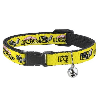 Crunchyroll Cat Collar, Breakaway Collar with Bell, My Hero Academia Character T