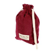Soft Drawstring Lens Case, 9.84"x6.69"x0.24" Lens Pouch, Wine Red